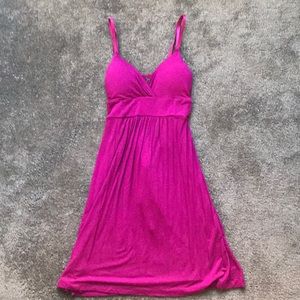 FOREVER21 Magenta Cotton Summer Dress